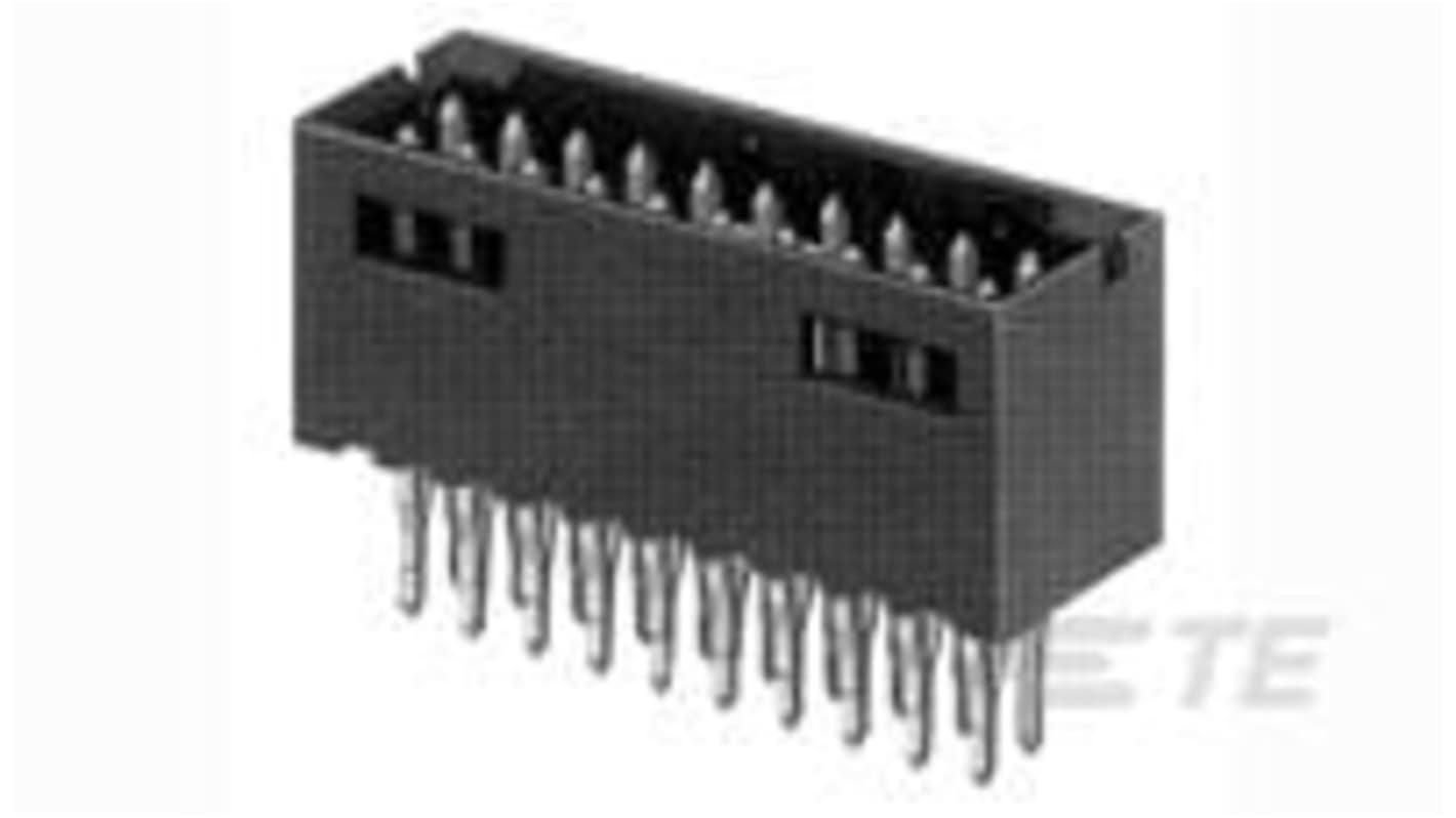 TE Connectivity 5-102 Series Vertical Board Mount PCB Header, 40 Contact(s), 2.54mm Pitch, 2 Row(s), Shrouded