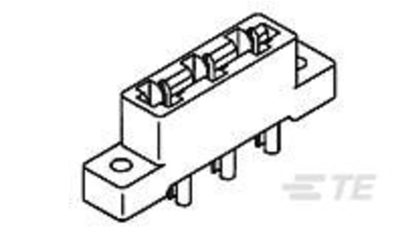TE Connectivity 5313 Series Vertical Edge Connector, Panel Mount, 12-Contacts, 1-Row