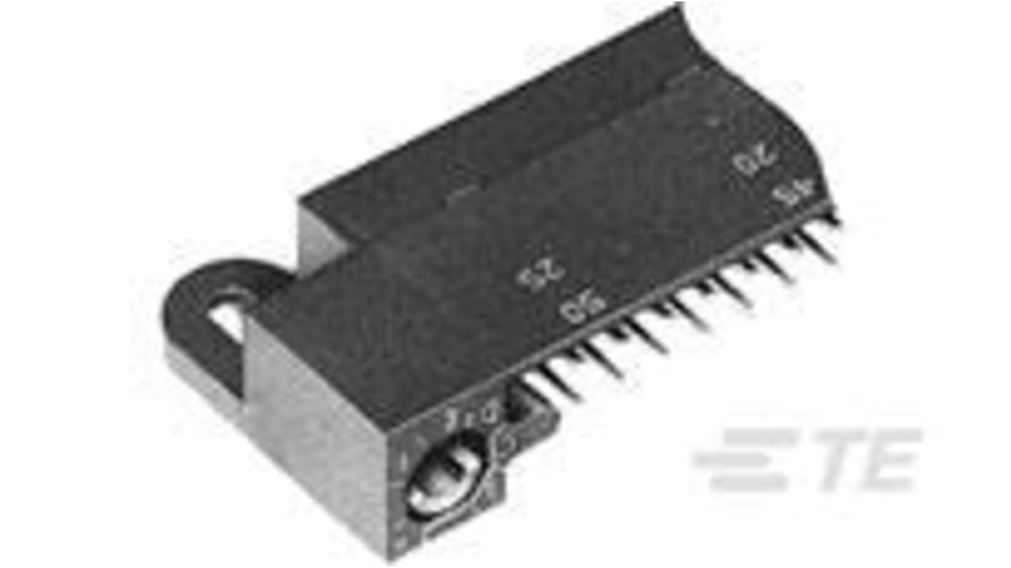 TE Connectivity 53172 Series Right Angle Through Hole PCB Header, 60 Contact(s), 2 Row(s), Unshrouded