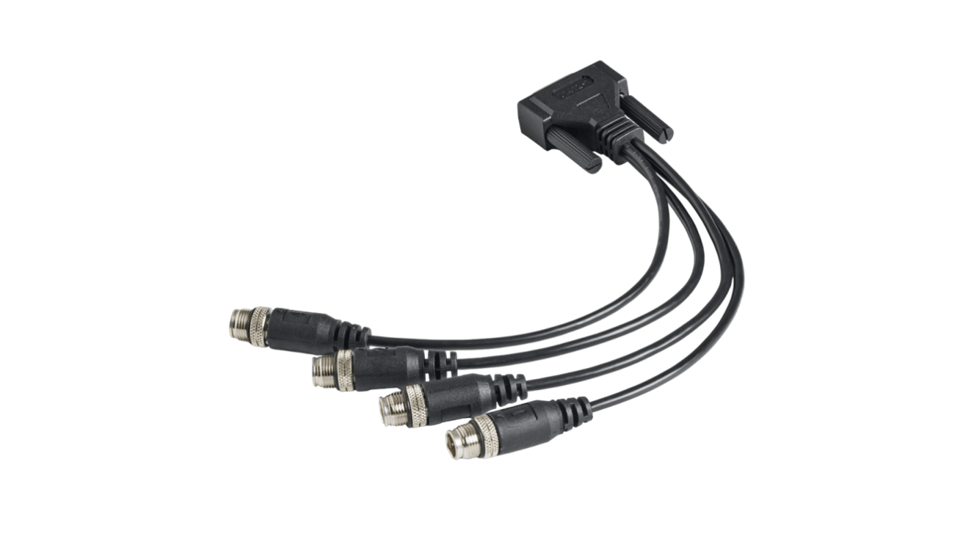 Kvaser CAN D-sub Female to M12 Male Converter Cable