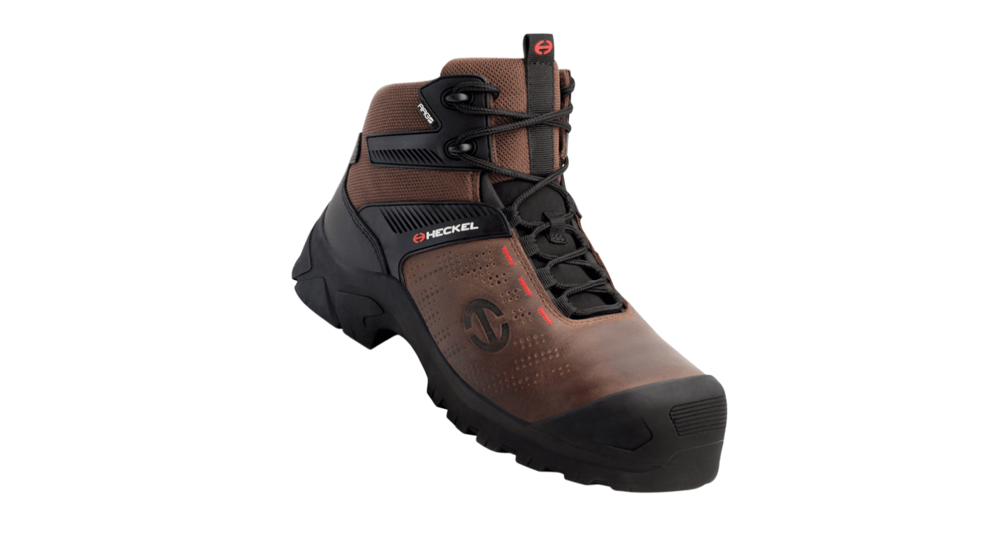 Heckel 67303 Brown Non Metallic Toe Capped Unisex Safety Boots, UK 6, EU 39