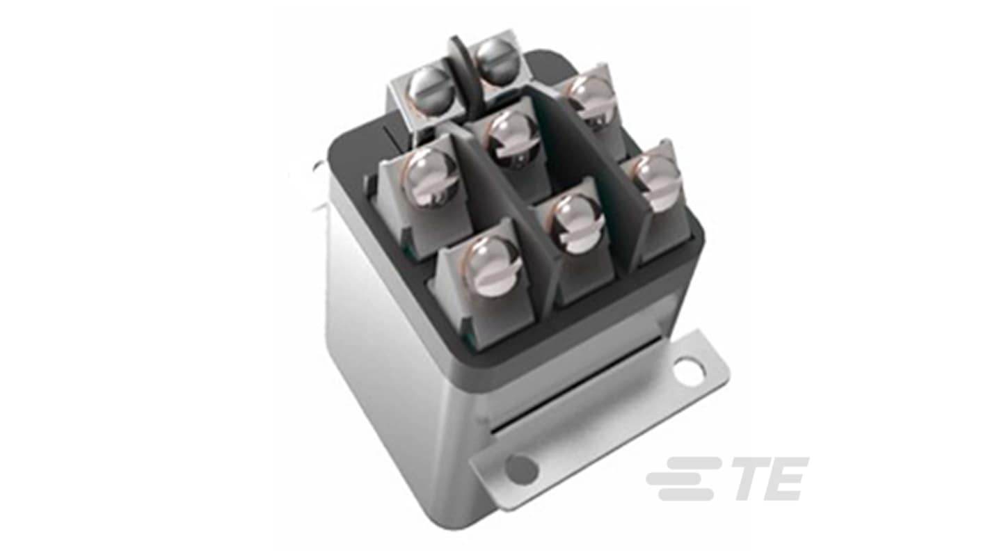 TE Connectivity Panel Mount Relay, 115V ac Coil, 25A Switching Current, 3PST-NO