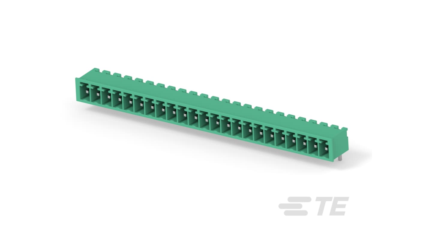 TE Connectivity, 3.81mm Pitch, Buchanan, 23 Way, Right Angled, Pluggable Terminal Block, Header, Board Mount, Solder,