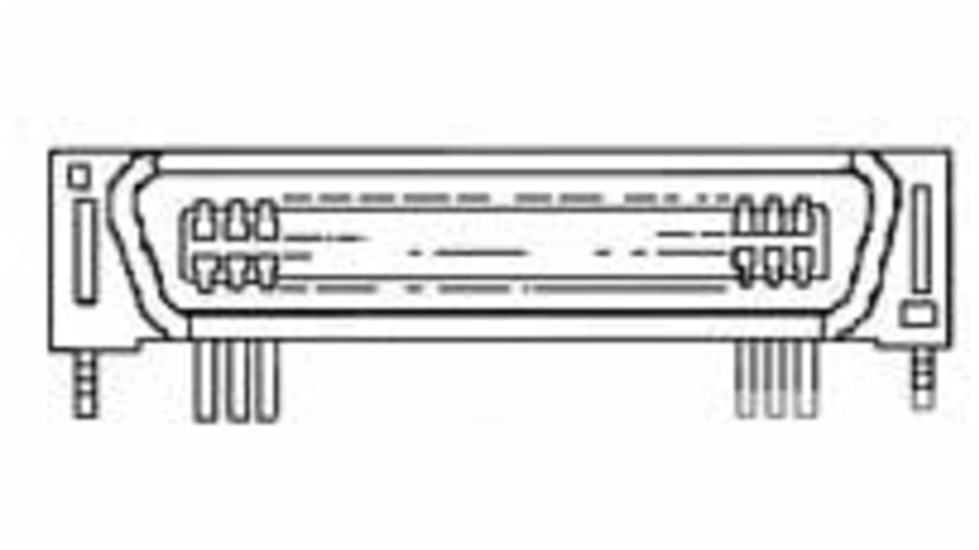 TE Connectivity, AMP Header Plug Through Hole 5176381-4