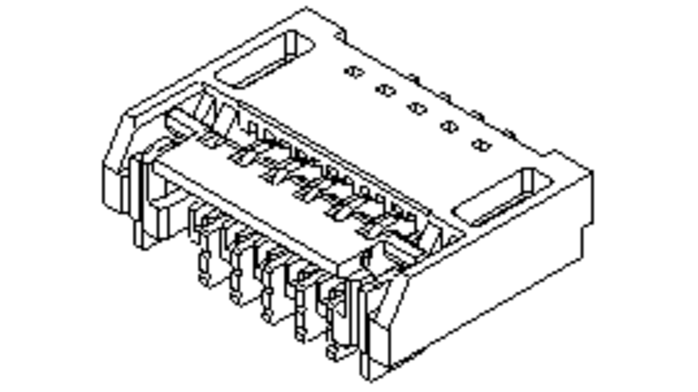 TE Connectivity FPC连接器, 45p, 0.3mm间距, SMT安装, 直角, 501912系列