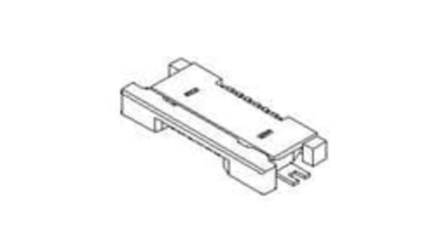 TE Connectivity FPC连接器, 13p, 0.5mm间距, SMT安装, 直角, 54548系列