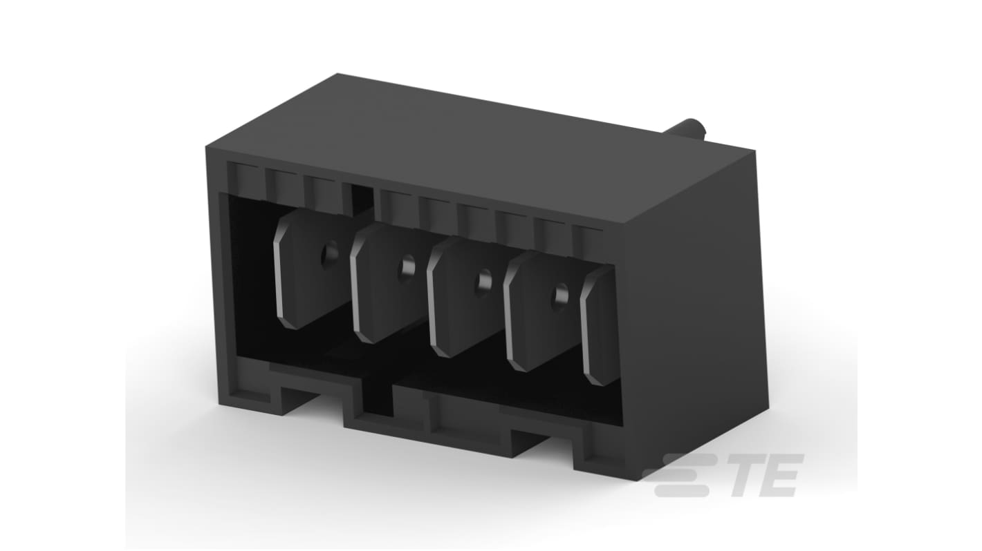 TE Connectivity RAST 5 IDC Connectors Series Vertical Board Mount PCB Header, 5 Contact(s), 5mm Pitch, 1 Row(s),