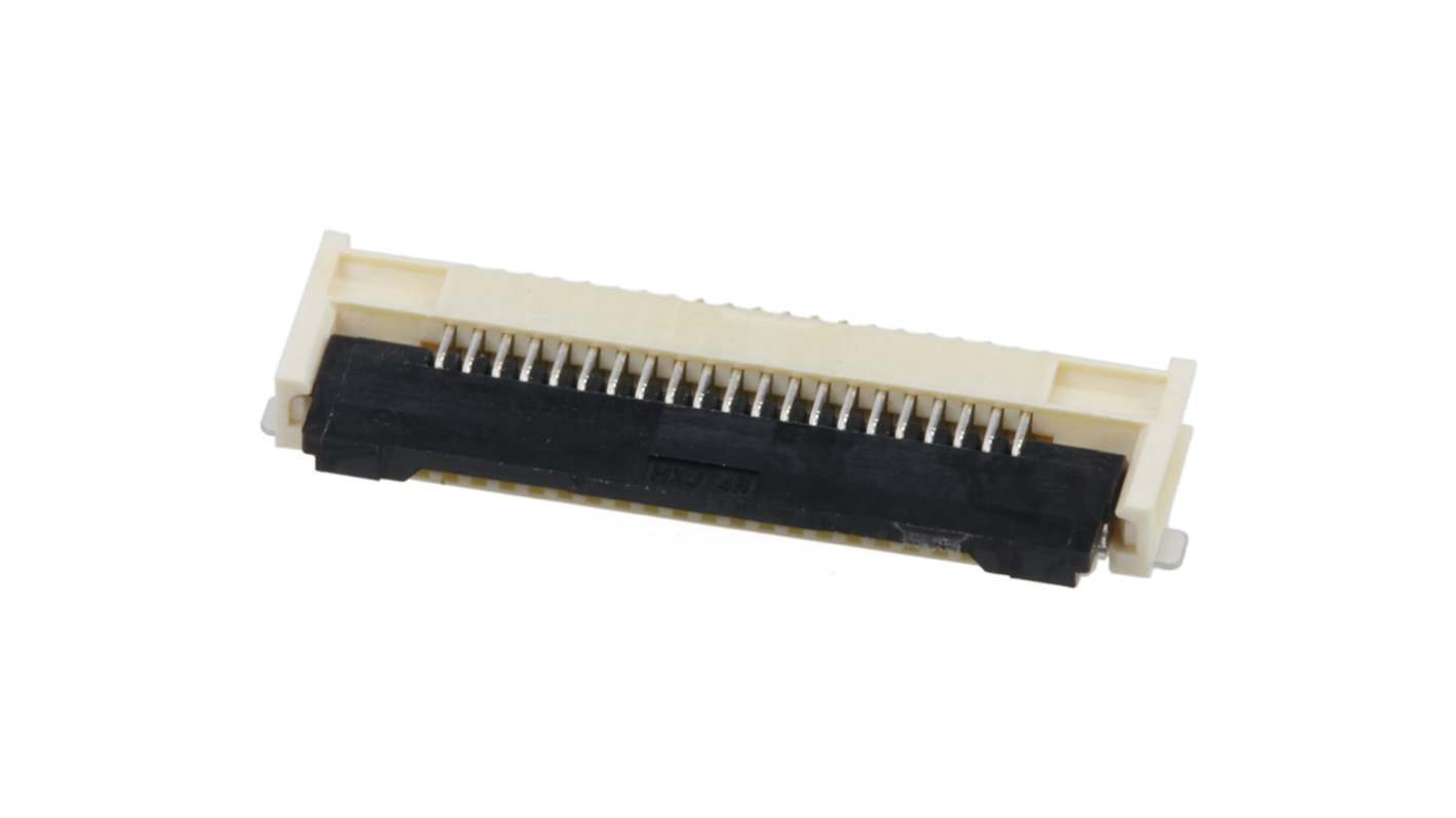 TE Connectivity FPC连接器, 21p, 0.5mm间距, SMT安装, 直角, 505110系列