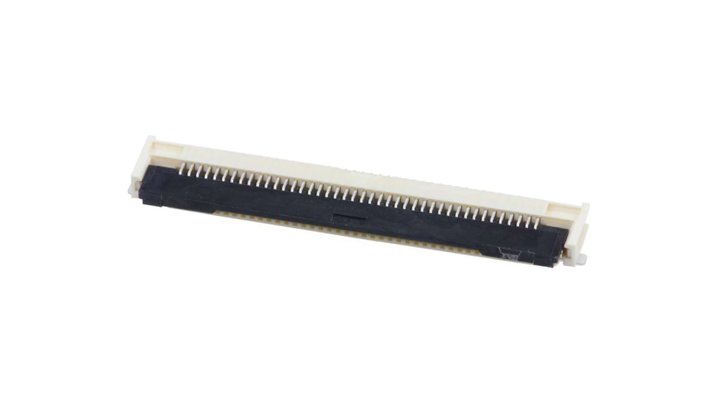 TE Connectivity FPC连接器, 42p, 0.5mm间距, SMT安装, 直角, 505110系列