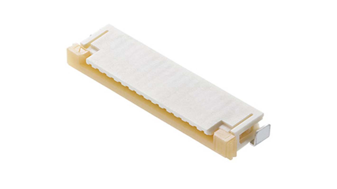 Molex, 52207, 52207-2160 1mm Pitch 21 Way Right Angle FPC Connector, Top Entry