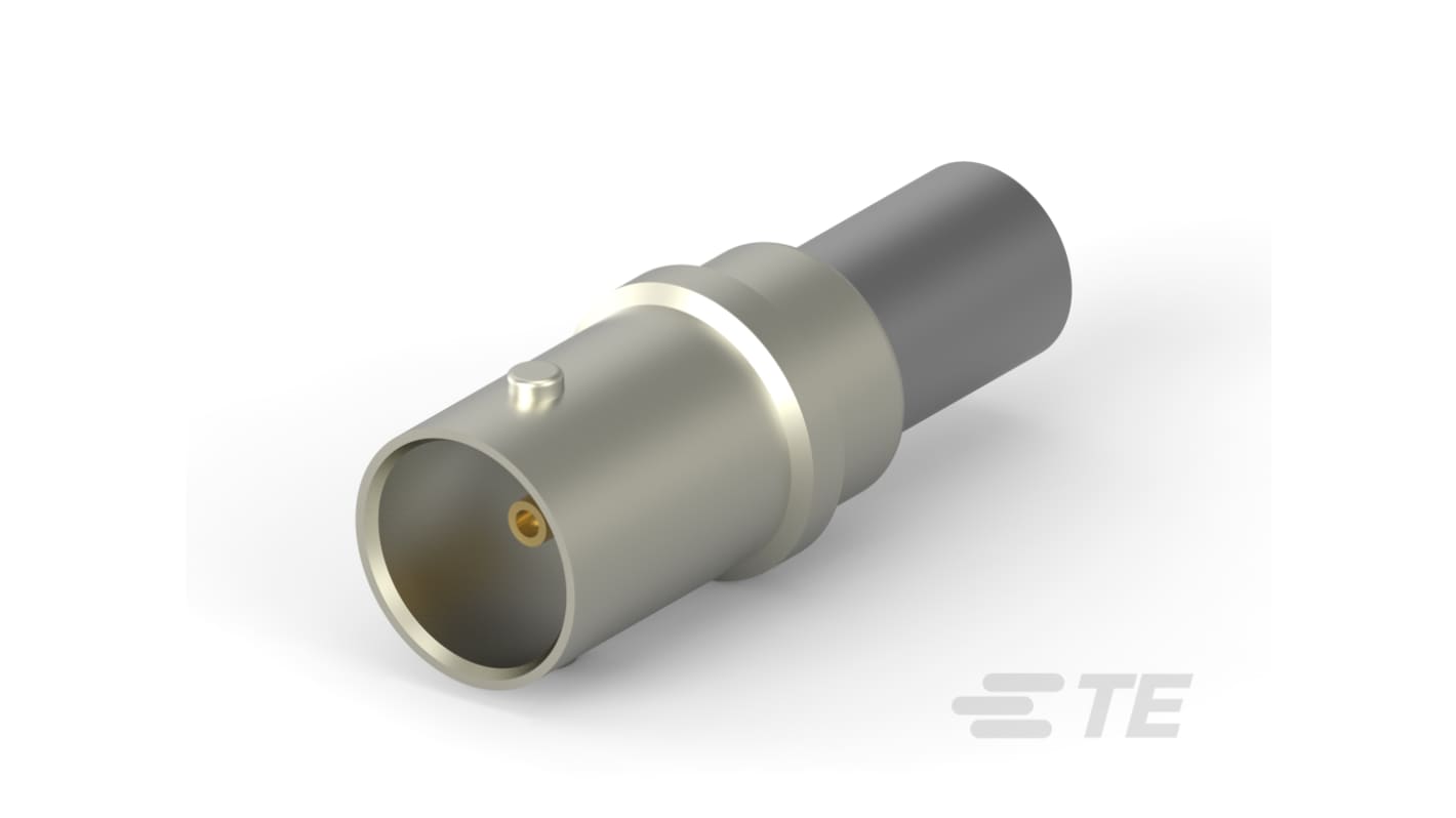 TE Connectivity 5221 Series, Plug Panel Mount BNC Connector, Crimp Termination, Straight Body