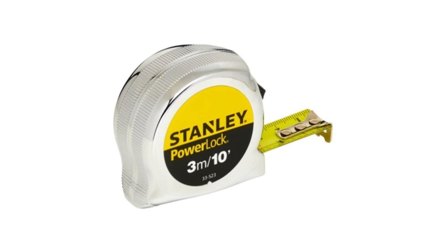 0 33 523 stanley powerlock 3m tape measure metric imperial rs