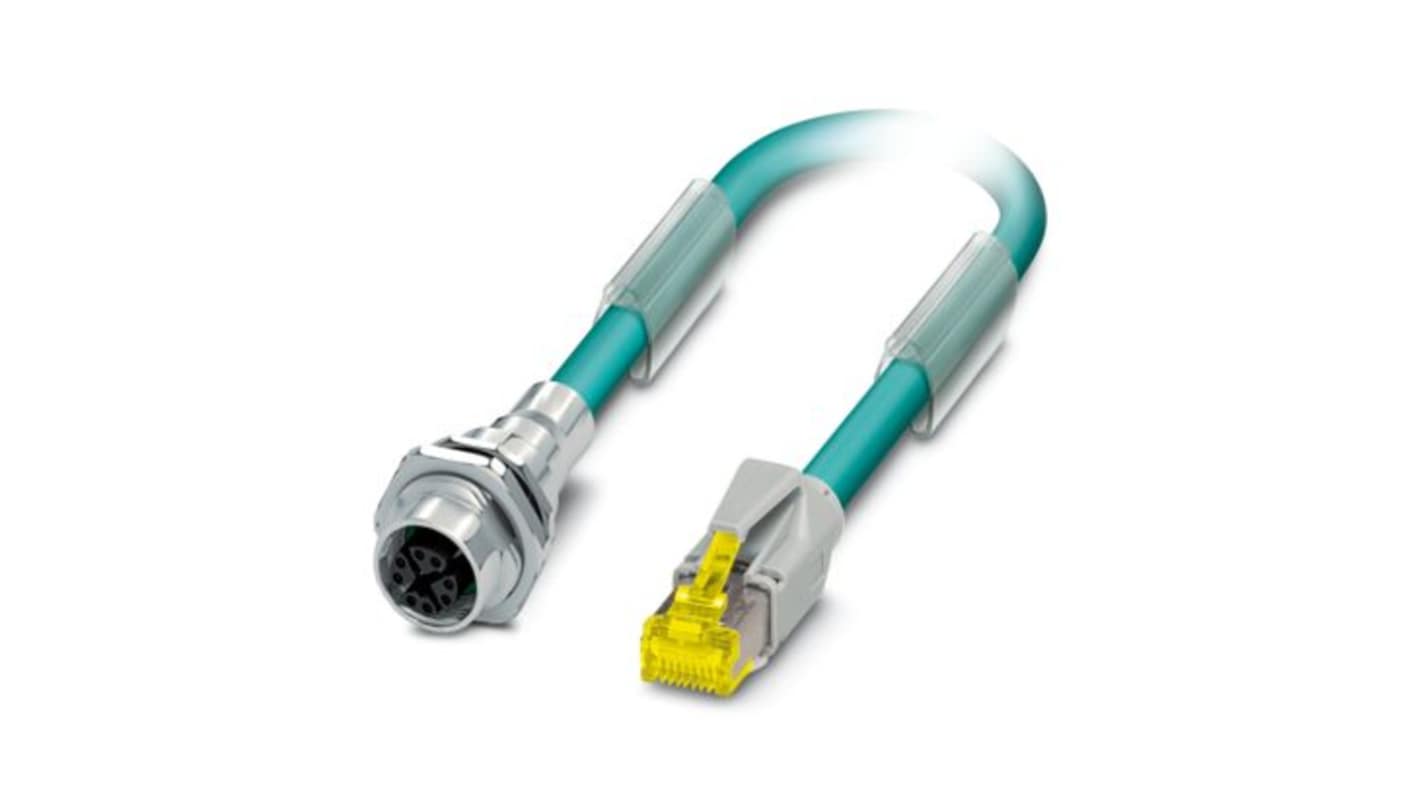 Kabel Ethernet Cat6a długość 900mm Z zakończeniem Phoenix Contact Poliuretan
