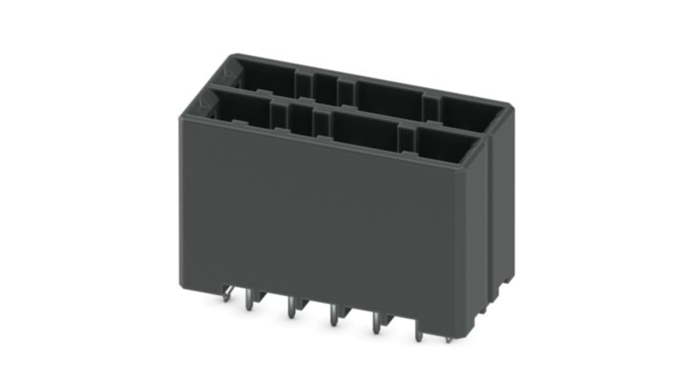 Phoenix Contact DD32H Series Vertical Wave Soldering PCB Header, 10 Contact(s), 5.08mm Pitch, 2 Row(s), Shrouded