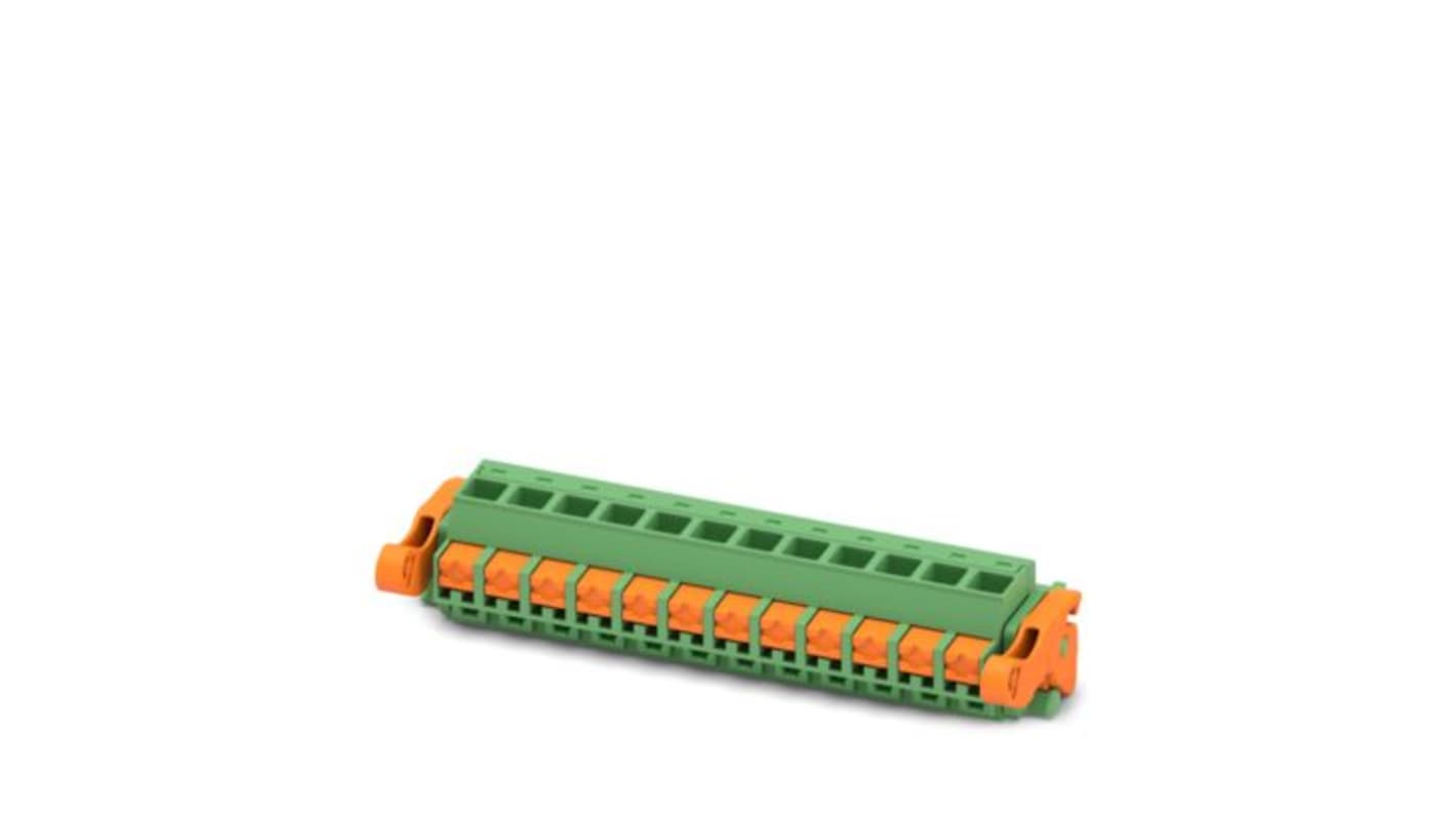 Phoenix Contact FKCOR 2 Series PCB Connector, 12-Contact, 5.08mm Pitch, 1-Row, Push In Spring Termination