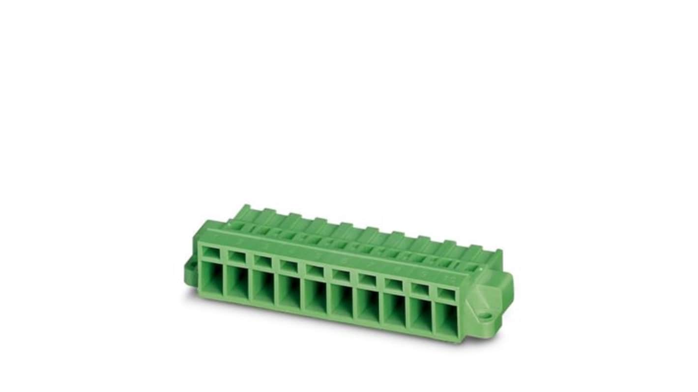 Phoenix Contact MSTBC Series PCB Connector, 9-Contact, 5.08mm Pitch, Direct Mounting, 1-Row, Crimp Termination