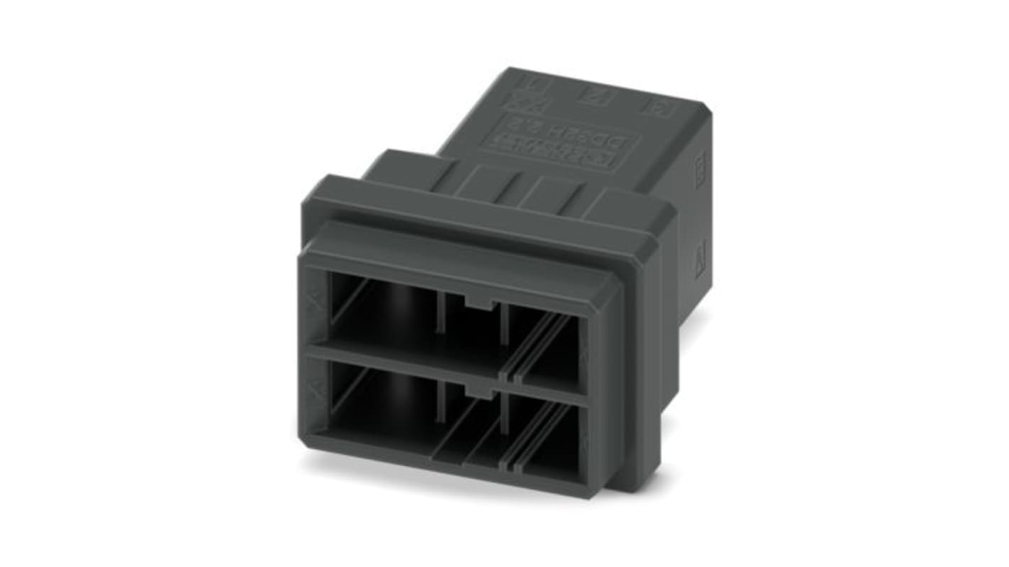 Phoenix Contact DD32H Series PCB Connector, 6-Contact, 5.08mm Pitch, Snap-In, 1-Row, Crimp Termination
