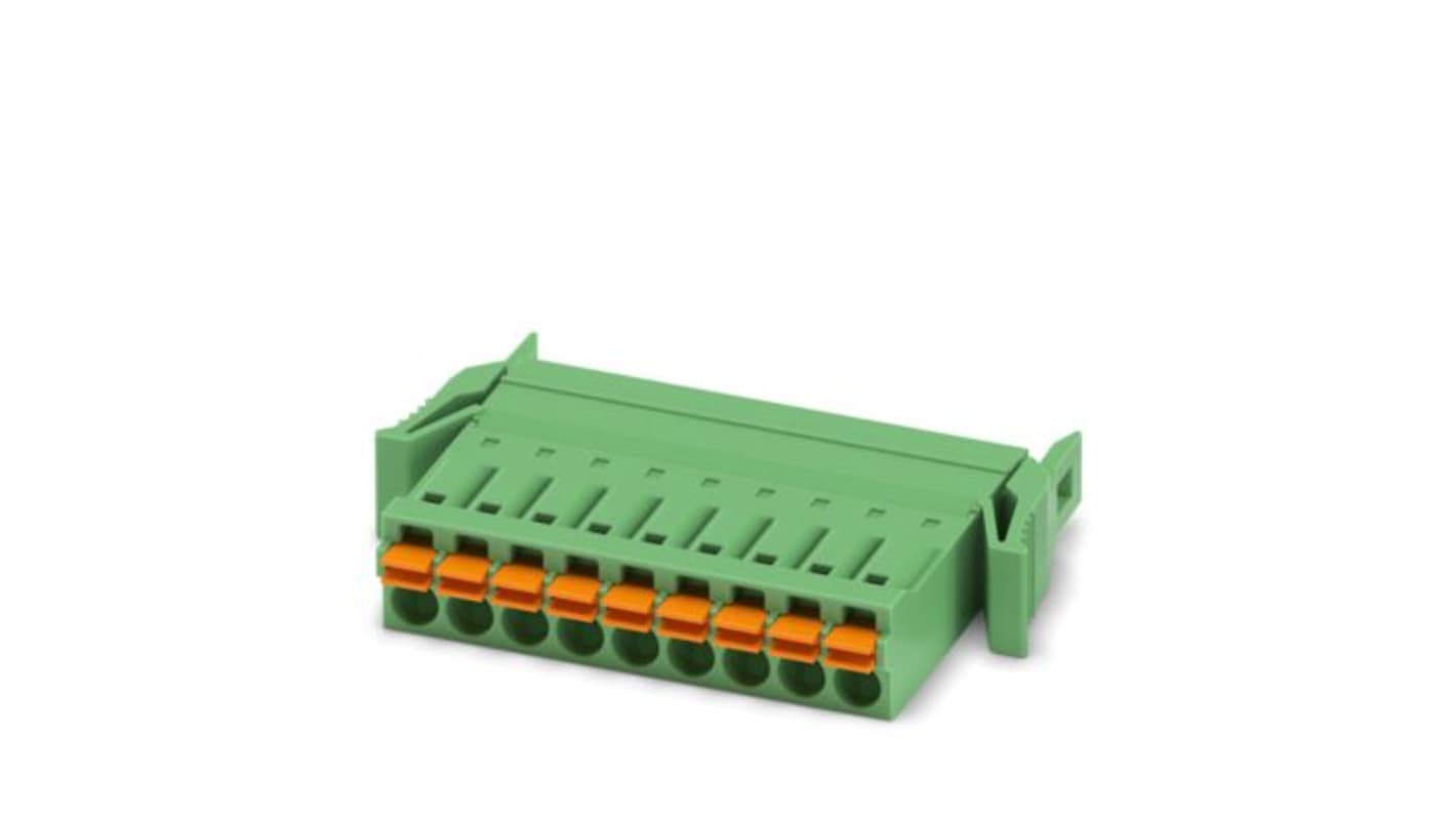 Phoenix Contact IFMC 1 Series PCB Connector, 9-Contact, 3.5mm Pitch, Latching, 1-Row, Push In Spring Termination