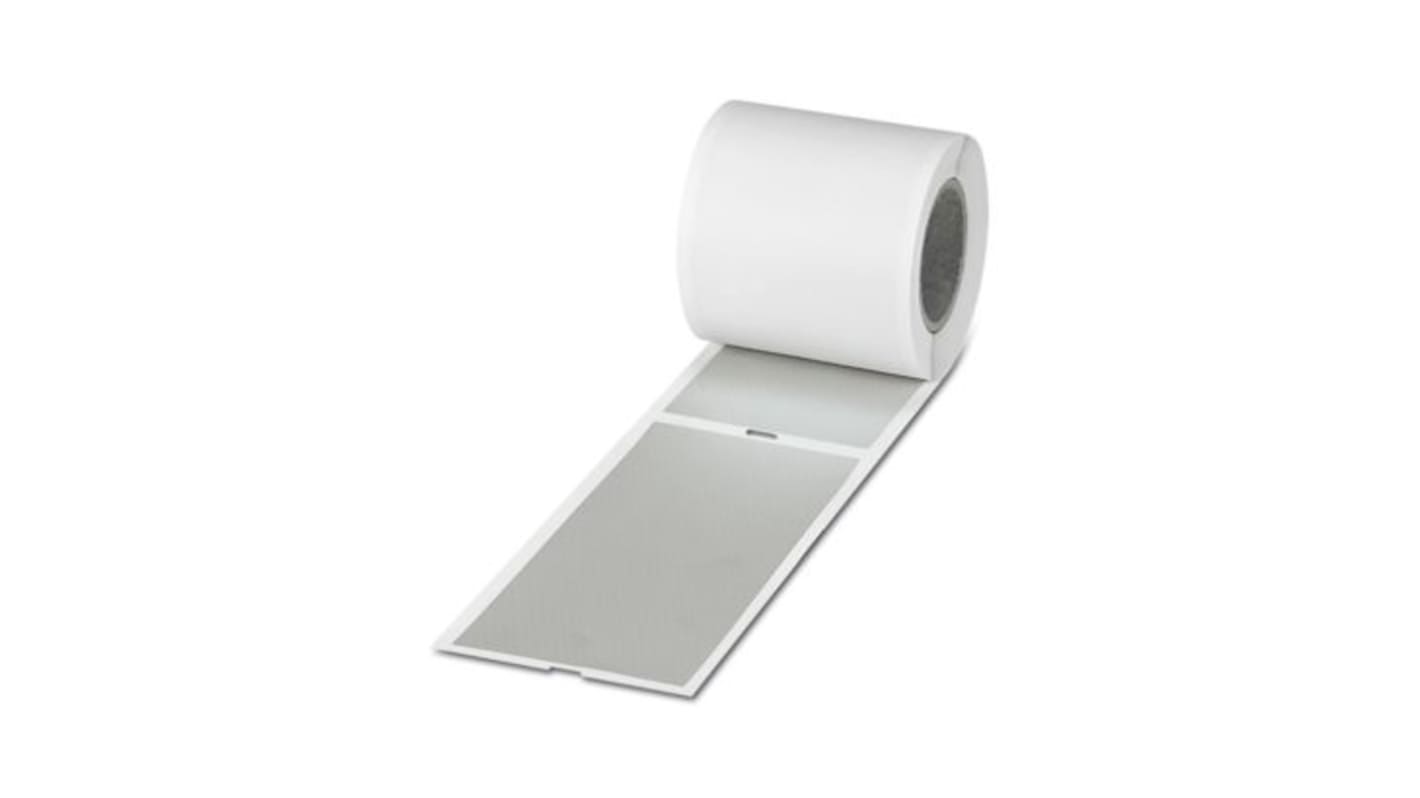 Phoenix Contact EMLS Silver Label, 150mm Width, 70mm Height, 100Per Roll Qty