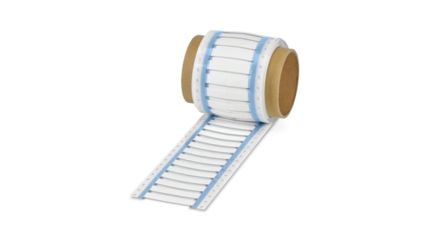 Phoenix Contact Halogen Free Heat Shrink Sleeving, White 2.1 → 6.4mm Sleeve Dia. x 30mm Length 3:1 Ratio, WMS