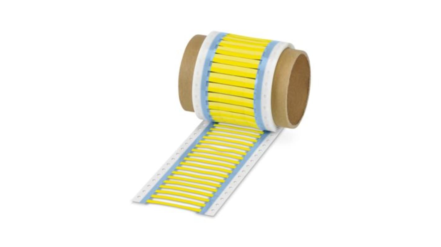 Phoenix Contact WMS Slide On Cable Marker, Yellow, Pre-printed "Unlabeled", 0.8 → 2.4mm Cable, for Control