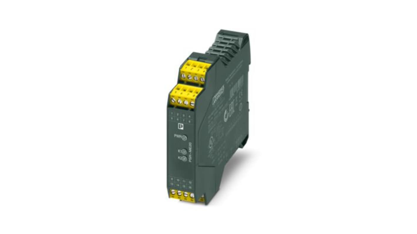 Phoenix Contact Safety Relay Safety Relay, 24V dc, Dual-Channel, 2 Safety Contacts