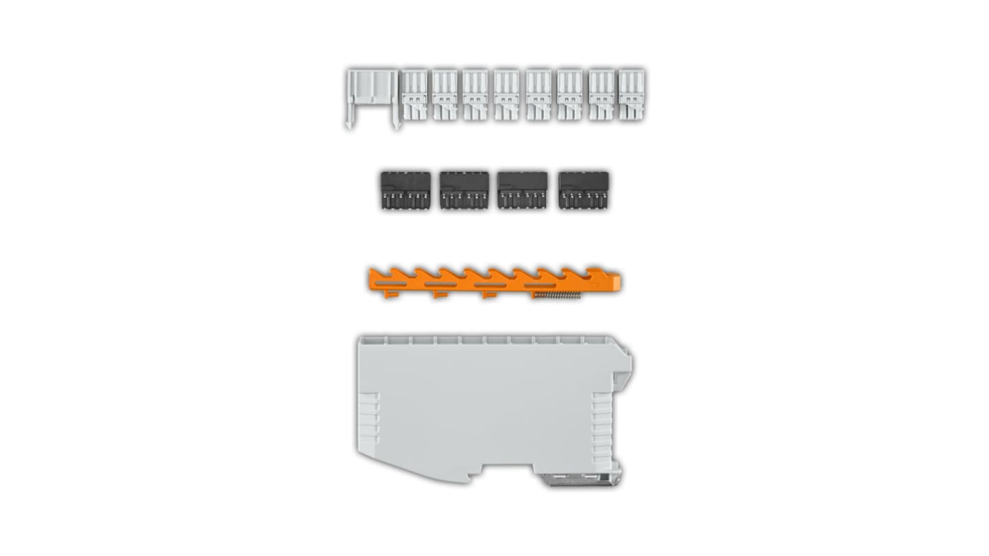 Phoenix Contact ME Series DIN Rail Housing Set for Use with For Mounting On A DIN Rail, 8A