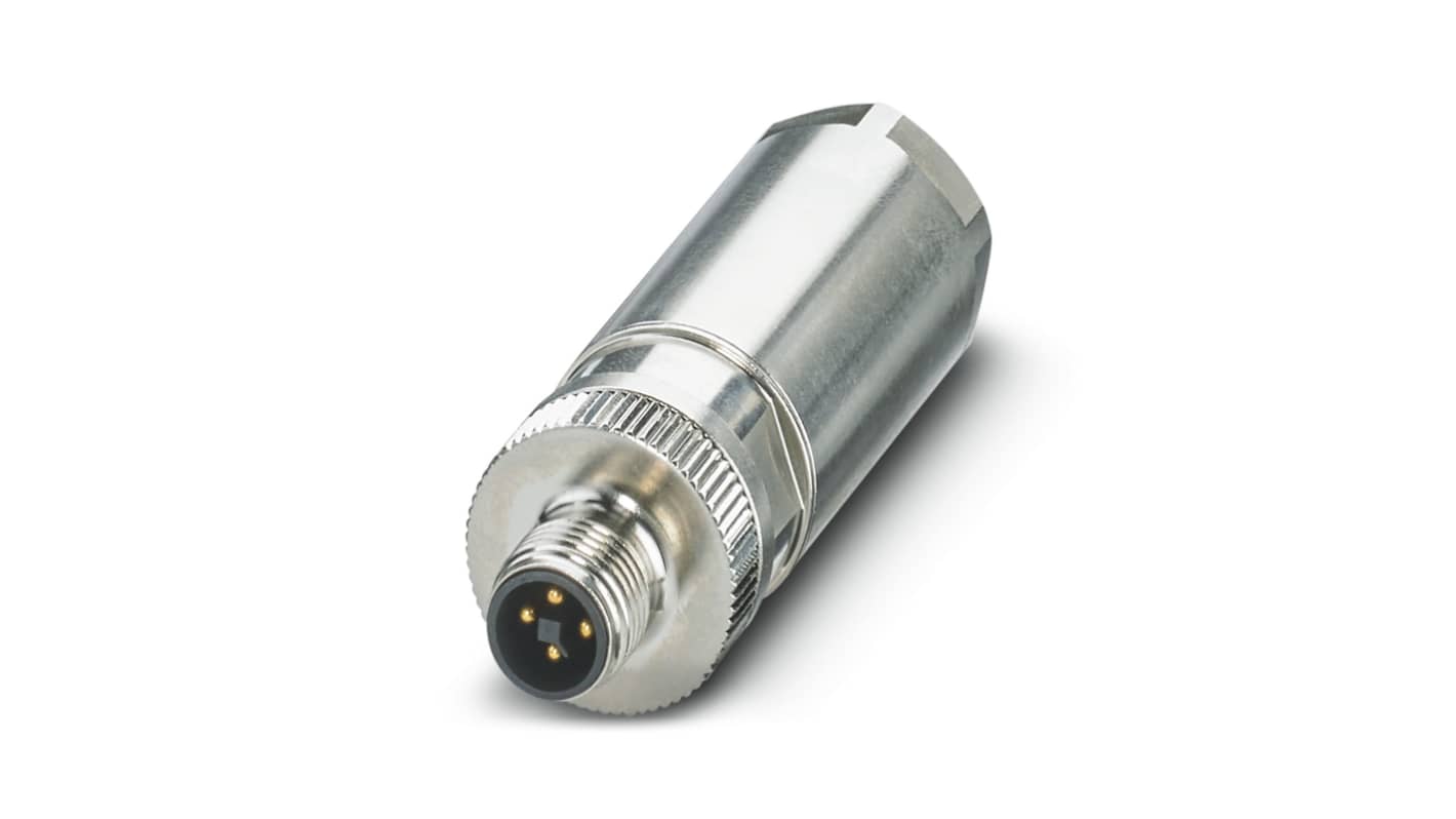 Phoenix Contact 电源连接器插头, 4P, 1.5kV, 12A, 面板安装, 螺钉端接, SACC系列