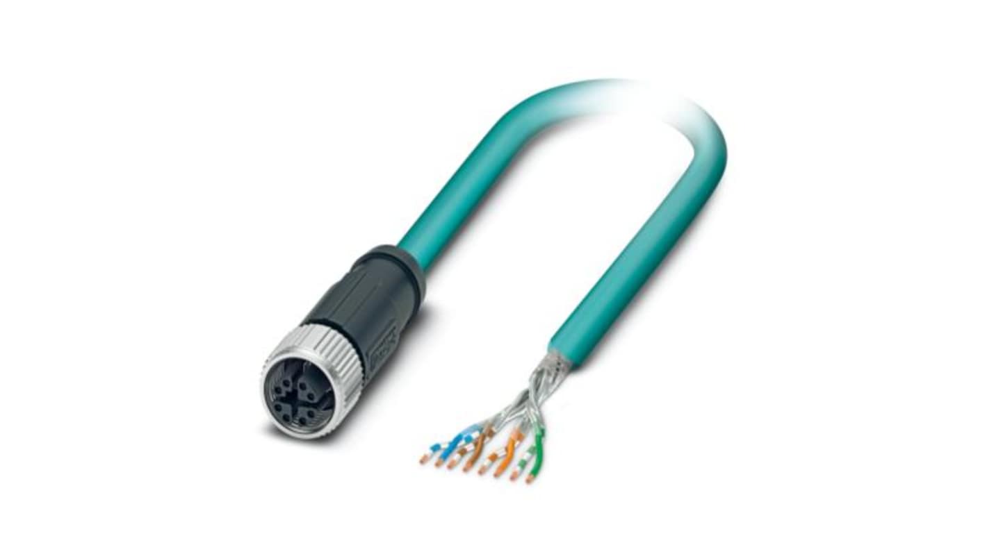 Kabel Ethernet Cat6a długość 2m Z zakończeniem Phoenix Contact Poliuretan