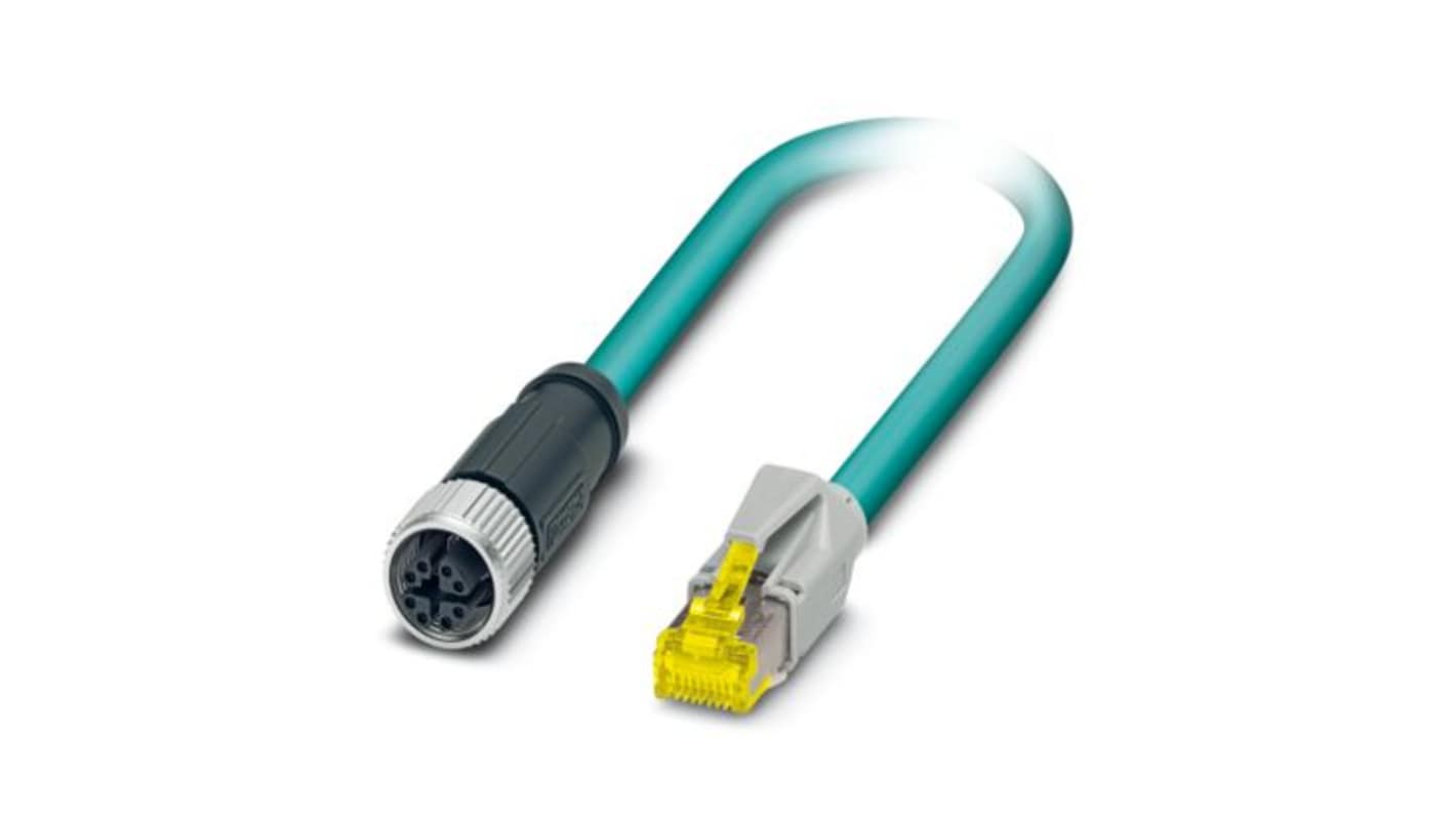 Kabel Ethernet Cat6a długość 1m Z zakończeniem Phoenix Contact Poliuretan