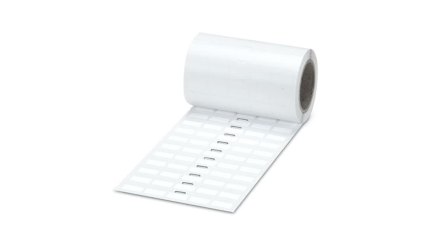 Phoenix Contact EMLC White Label, 17.5mm Width, 8mm Height, 2500Per Roll Qty