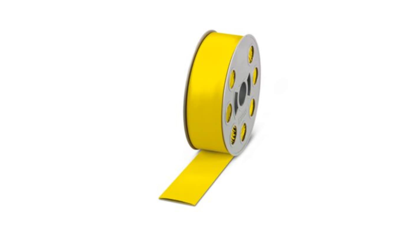 Phoenix Contact Halogen Free Heat Shrink Tubing, Yellow 38.1mm Sleeve Dia. x 15m Length, 804 Series