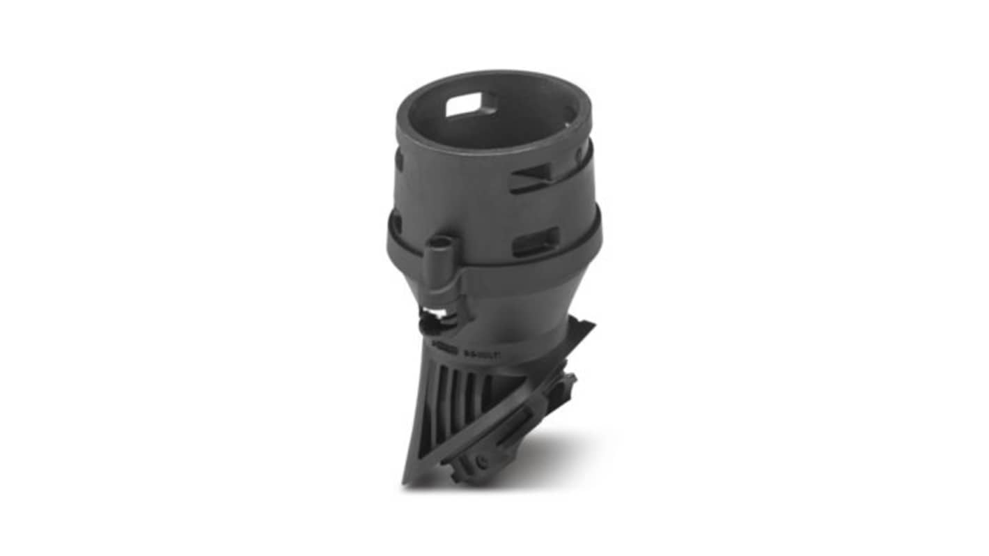 Phoenix Contact HC-B-G-MULTI02-PLBK Series Black Polyamide Cable Gland, 14mm min., 3mm max., IP66