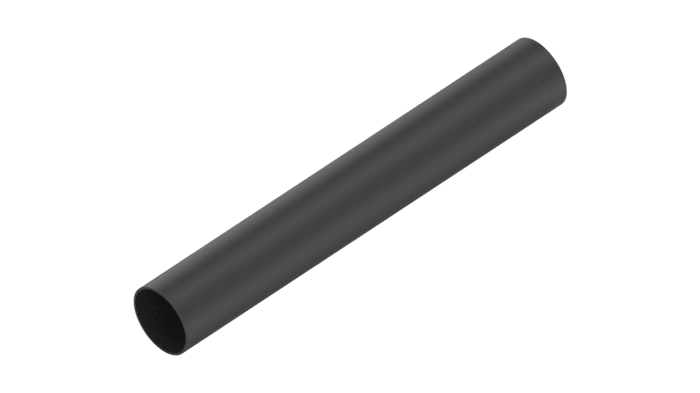 TE Connectivity Adhesive Lined Heat Shrink Tubing, Black 32mm Sleeve Dia. x 1.2m Length 0.167 Ratio, ATUM Series