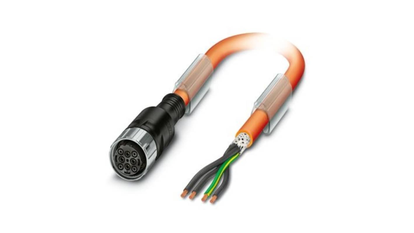 Phoenix Contact 1620337 Armoured 4 mm² 8 Core Power Cable, Orange, 5m