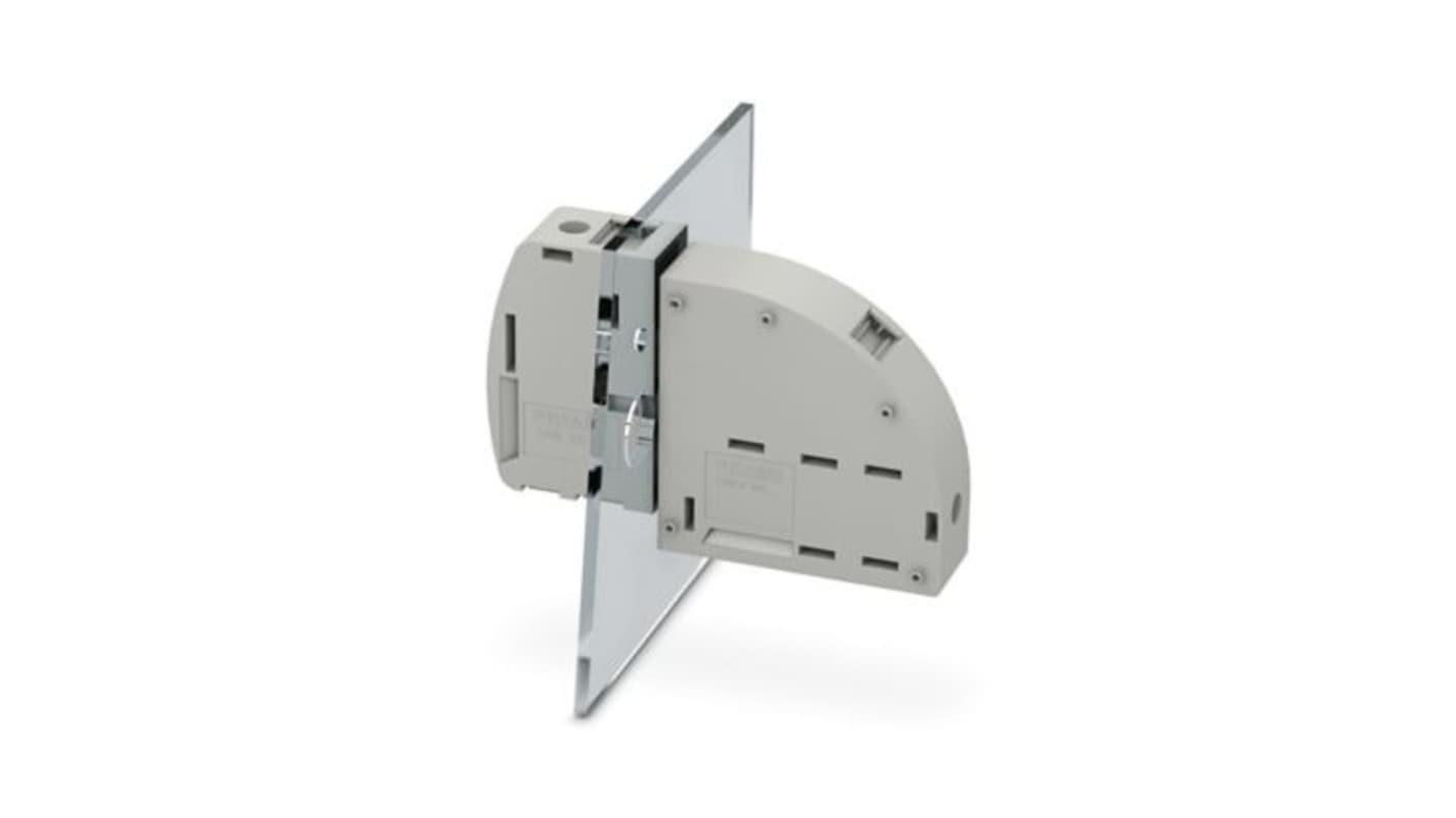 Phoenix Contact UWV Series Panel Feed Through Terminal Plug, 1-Contact, 25mm Pitch, Tool-less Cable Mounting, 1-Row,