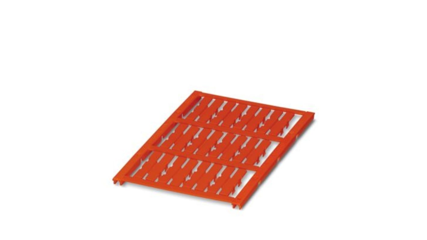 Phoenix Contact UC-WMC Clip On Cable Marker, Red, Pre-printed "Unlabeled", 1.9 → 3.1mm Cable, for Conductor And
