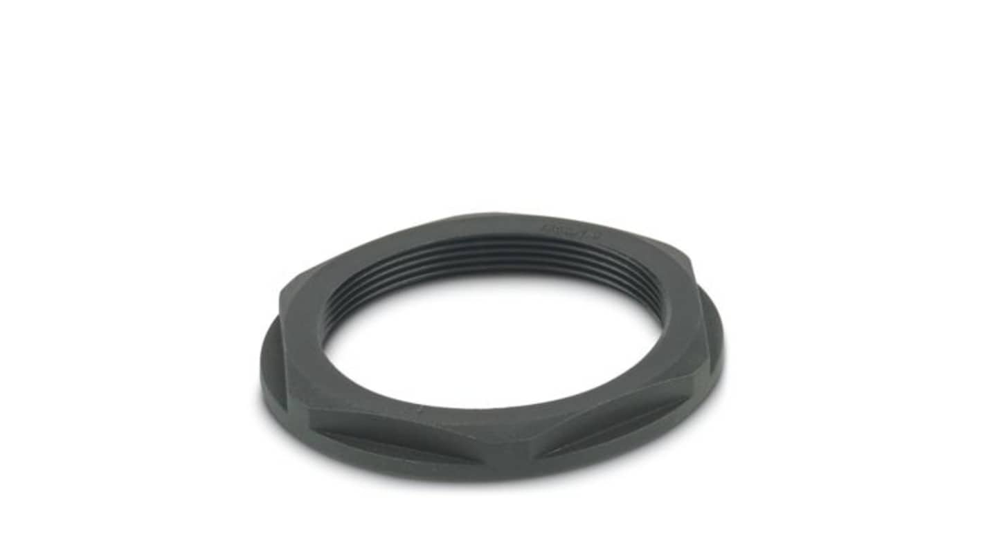 Phoenix Contact Black Counter Nut for use with Circular Connector