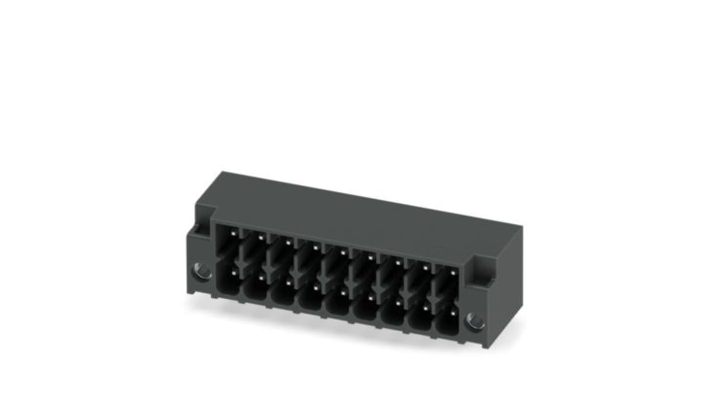 Phoenix Contact DMC Series Straight Through Hole PCB Header, 18 Contact(s), 3.5mm Pitch, 2 Row(s)