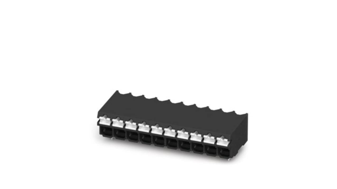 Phoenix Contact PCB端子排, 6p, 3.5mm间距, SMT安装, 推入式弹簧端接, SPT系列