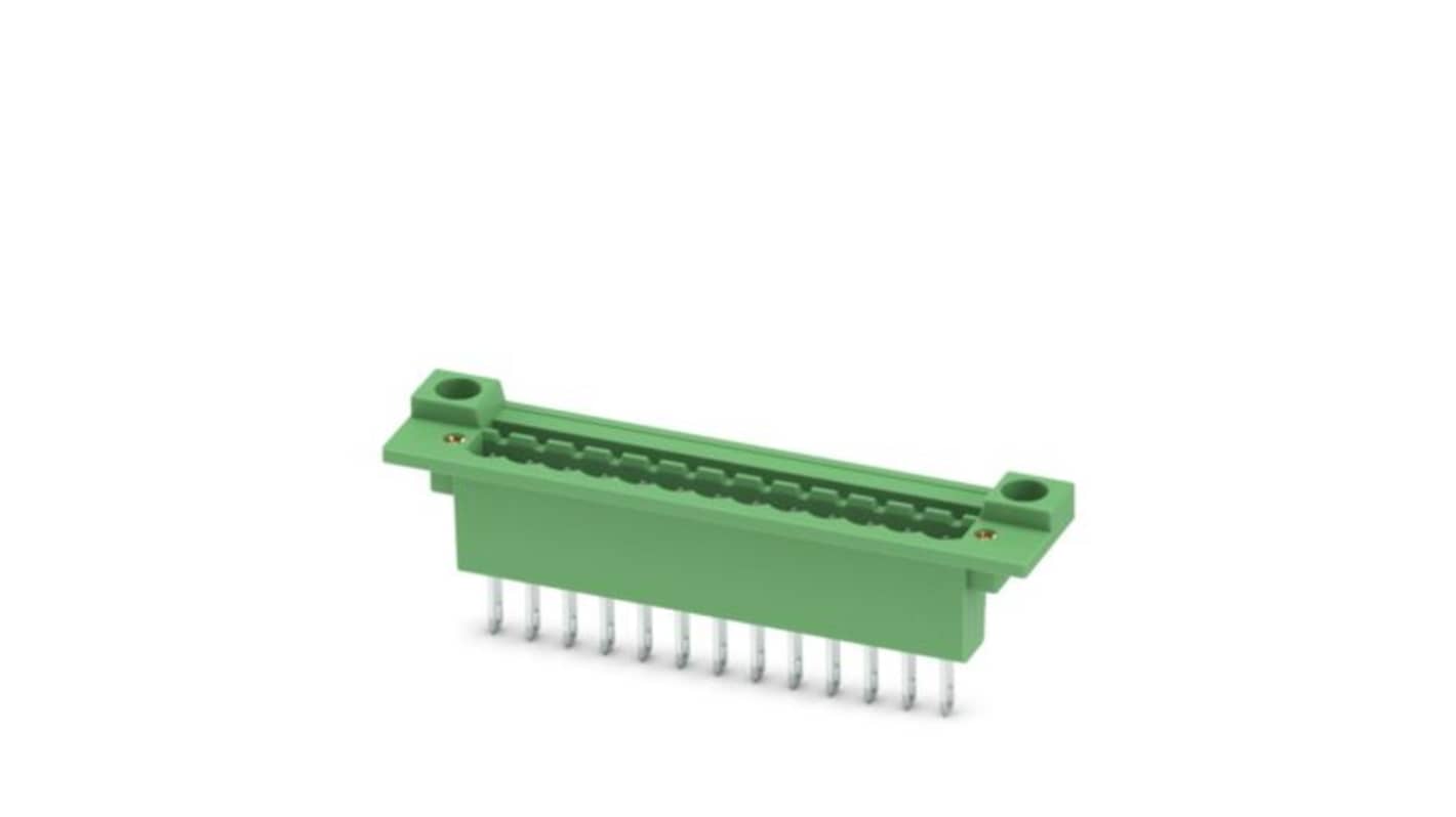 Phoenix Contact, 5.08mm Pitch, DFK-MSTB, 13 Way, , Pluggable Terminal Block, Feed Through Header, Threaded Mount,