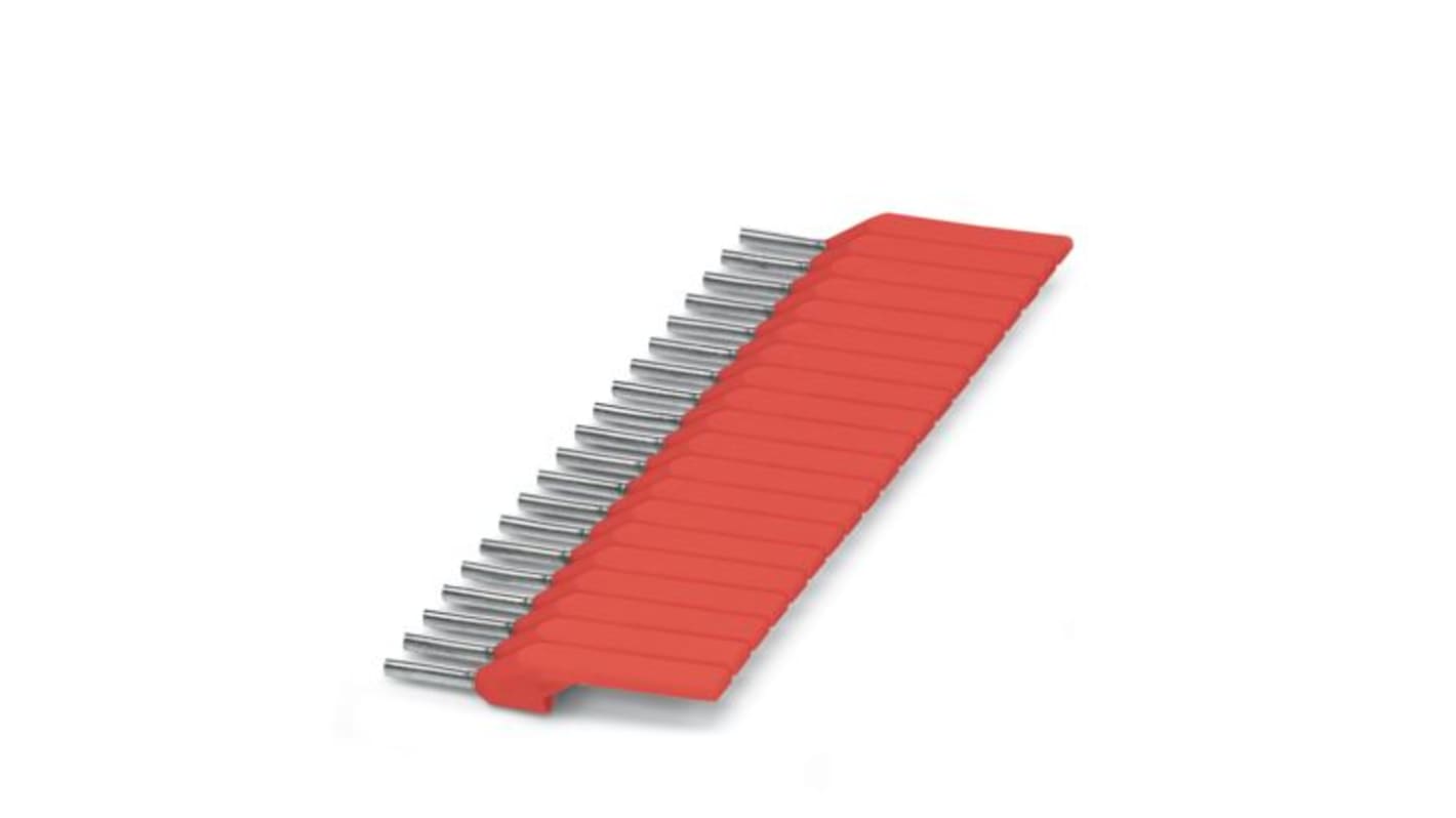 Phoenix Contact, AI-WM 1-8 RD Insulated Ferrule, 8mm Pin Length, 1.8mm Pin Diameter, Red