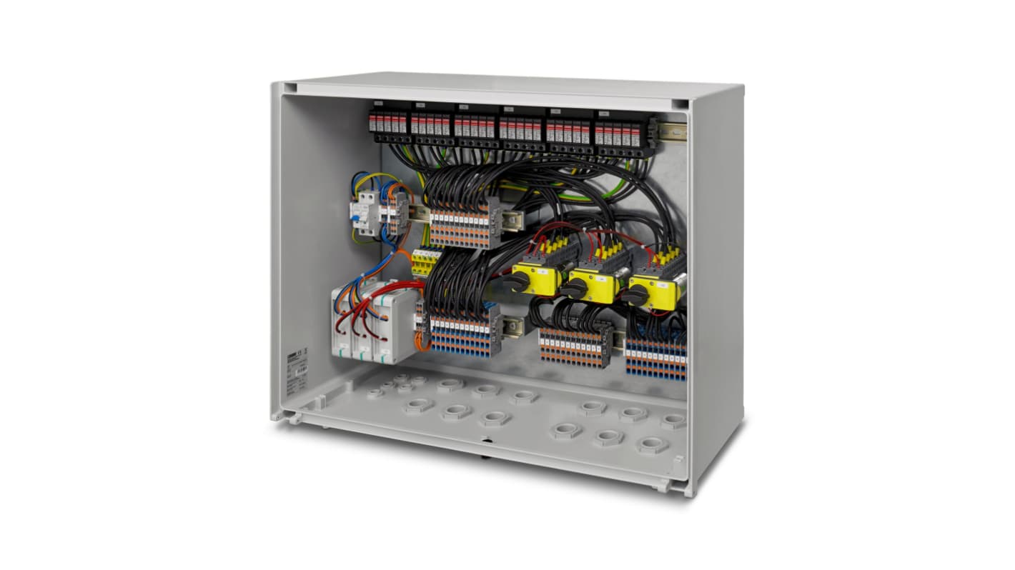 Phoenix Contact 1460 Series White Polycarbonate Junction Box, IP65, 300 x 800 x 600mm