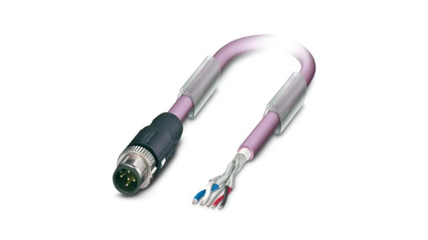 Phoenix Contact Straight Male 5 way M12 to Free Ends Sensor Actuator Cable, 10m