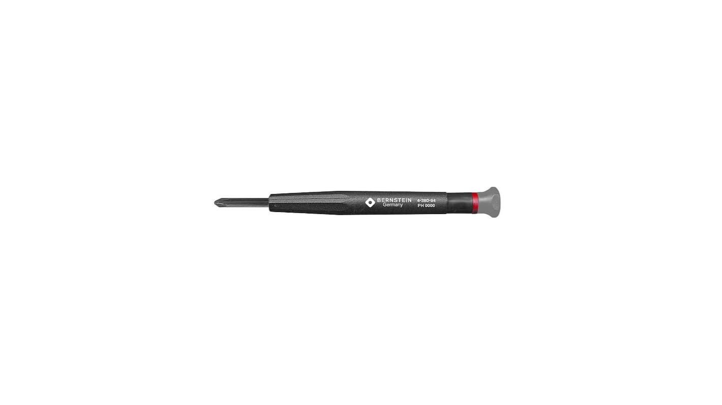 Bernstein Phillips Micro Screwdriver, PH0000 Tip, 17 Blade, 104 Overall