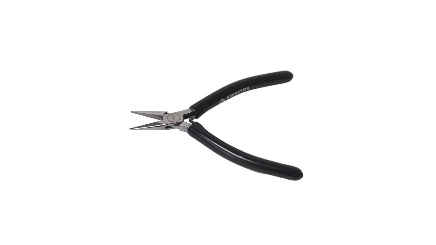 Bernstein 3-933-7 Nose pliers, 125 mm Overall, Pointed, Straight Tip, 23mm Jaw, ESD