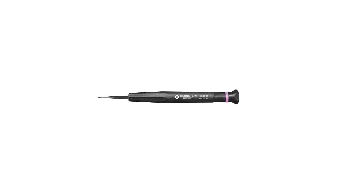 Bernstein Slotted Micro Screwdriver, 17 Blade, 104 Overall