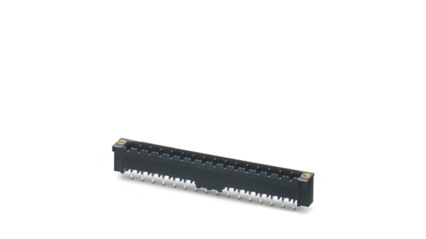 Phoenix Contact CCV Series Straight Through Hole PCB Header, 24 Contact(s), 5mm Pitch, 1 Row(s), Shrouded