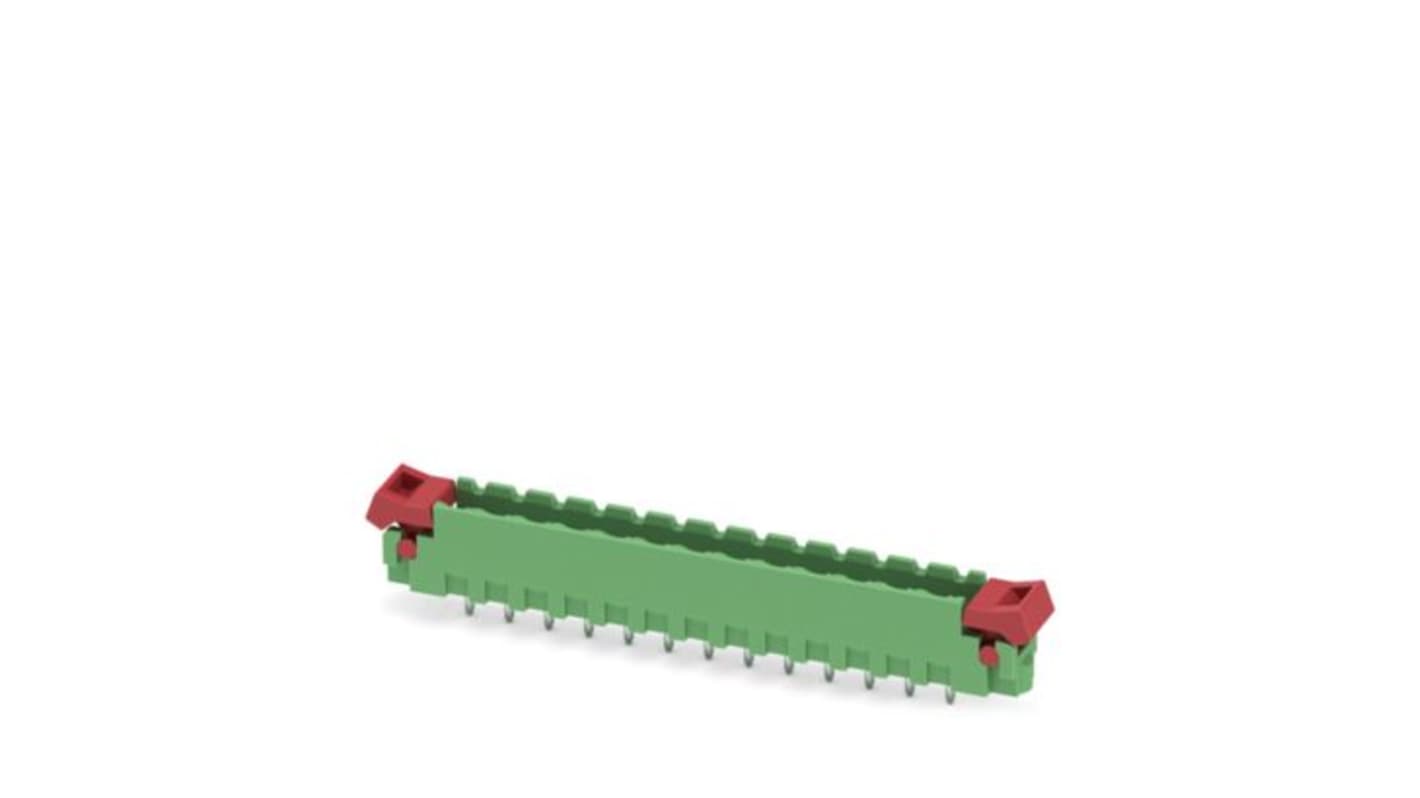 Phoenix Contact MSTBV Series Straight Wave Soldering PCB Header, 13 Contact(s), 5.08mm Pitch, 1 Row(s), Shrouded