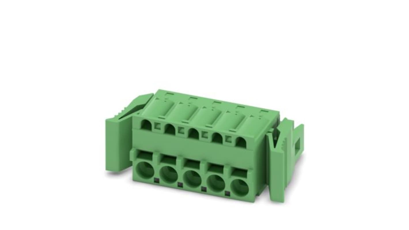 Phoenix Contact FKCS Series PCB Connector, 5-Contact, 5.08mm Pitch, Latching, 1-Row, Push In Spring Termination